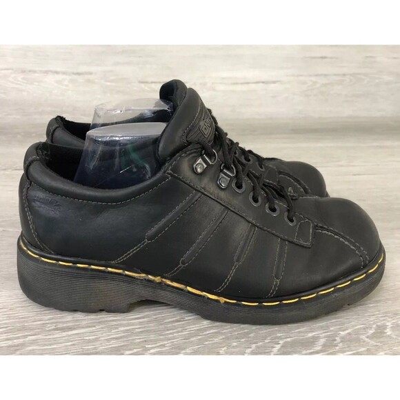 Dr. Martens AW004 PC03C Oxford Men's US 11 Black Leather Lace-Up Low Top Shoes